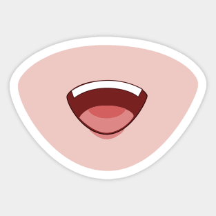 Manga Smile Mask Sticker